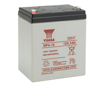 Yuasa NP4-12 12V 4Ah Sealed Lead Acid Battery