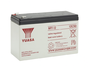 Yuasa NP7-12 12V 7Ah Sealed Lead Acid Battery